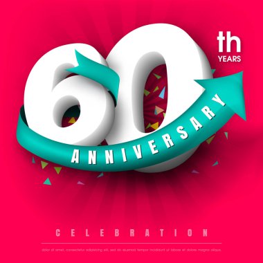 Yıldönümü Amblemler şablon tasarımı