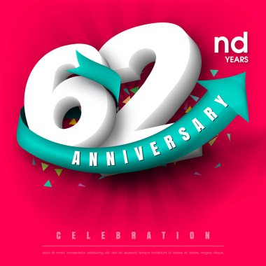 Yıldönümü Amblemler şablon tasarımı