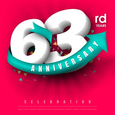 Yıldönümü Amblemler şablon tasarımı