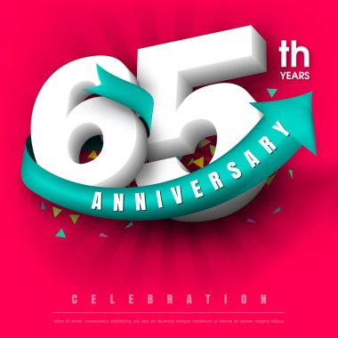 Yıldönümü Amblemler şablon tasarımı