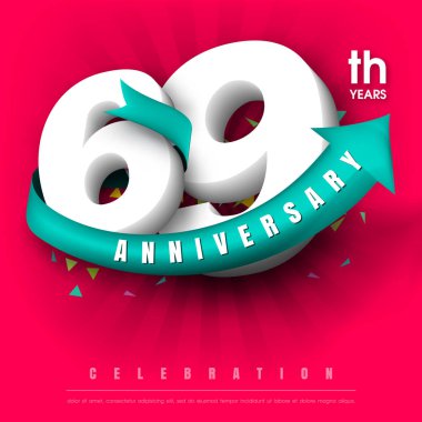 Yıldönümü Amblemler şablon tasarımı