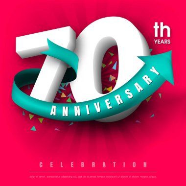 Yıldönümü Amblemler şablon tasarımı