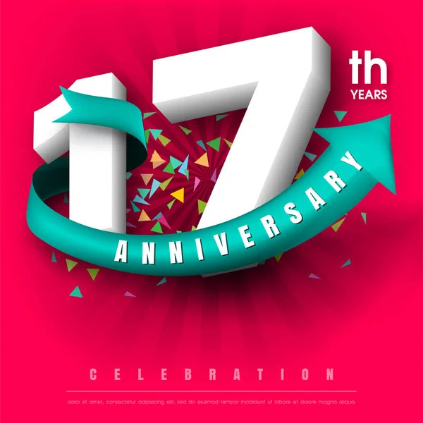 Yıldönümü Amblemler şablon tasarımı