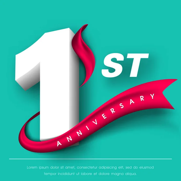 1st Anniversary Vector Art Stock Images Depositphotos