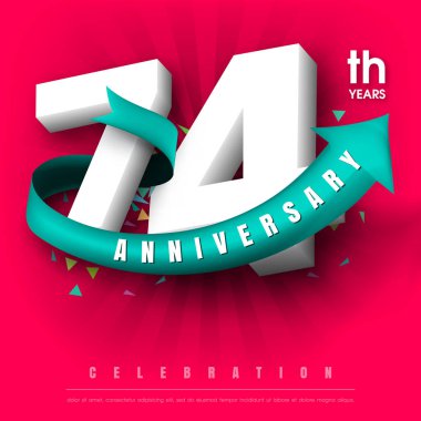 Yıldönümü Amblemler şablon tasarımı