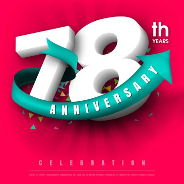 Yıldönümü Amblemler şablon tasarımı