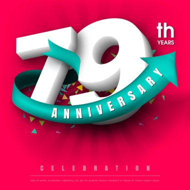 Yıldönümü Amblemler şablon tasarımı