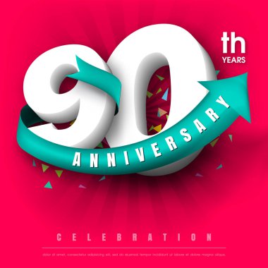 Yıldönümü Amblemler şablon tasarımı