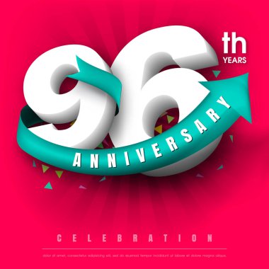 Yıldönümü Amblemler şablon tasarımı