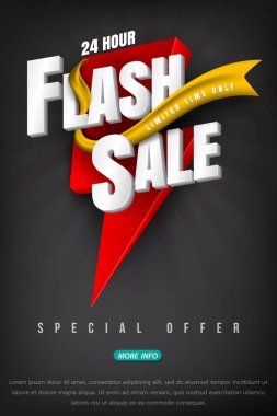Satılık parlak başlık sayfası veya poster flash.
