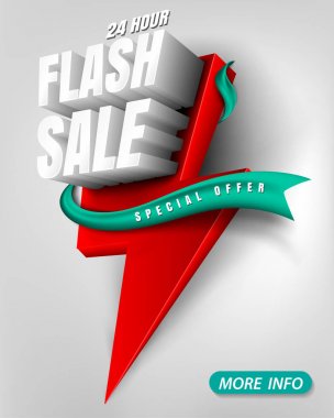 Satılık parlak başlık sayfası veya poster flash.