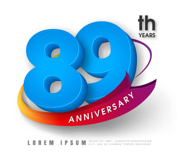 Anniversary emblems template design