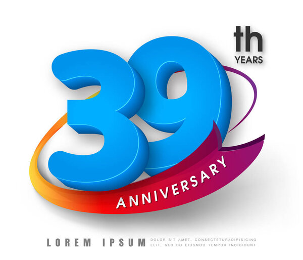 Anniversary emblems template design