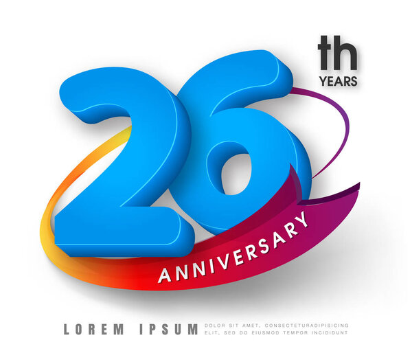 Anniversary emblems template design