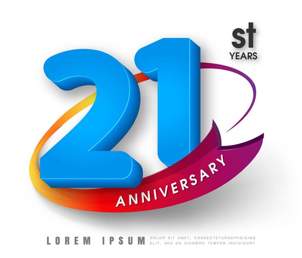 Anniversary emblems template design