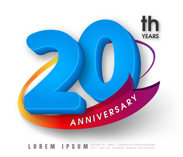 Anniversary emblems template design