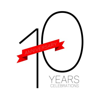 Yıldönümü Amblemler şablon tasarımı