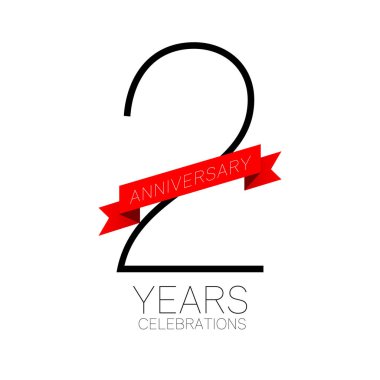 Yıldönümü Amblemler şablon tasarımı.