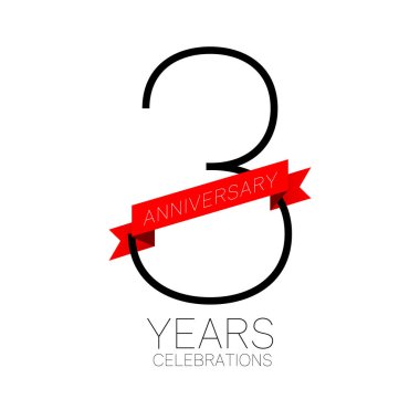 Yıldönümü Amblemler şablon tasarımı.