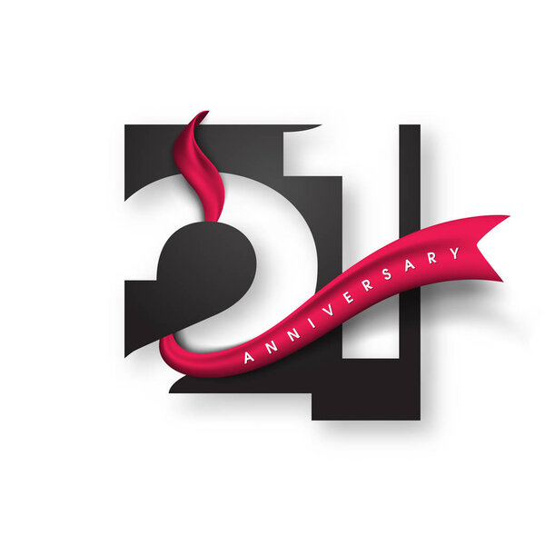 Anniversary emblems template design.