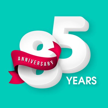 Yıldönümü Amblemler 85 yıldönümü şablon tasarımı