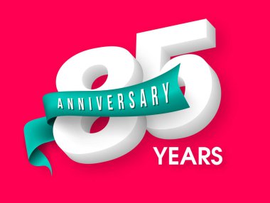 Yıldönümü Amblemler 85 yıldönümü şablon tasarımı