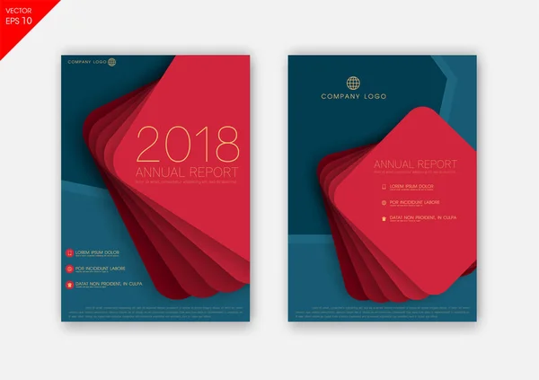 Современный дизайн брошюры. Корпоративный бизнес-шаблон на год r — стоковый вектор
