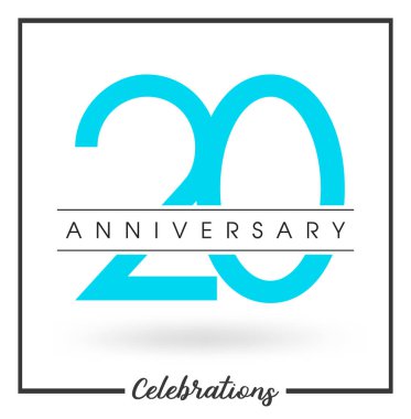 Yıldönümü Amblemler şablon tasarımı