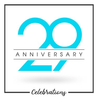 Yıldönümü Amblemler şablon tasarımı