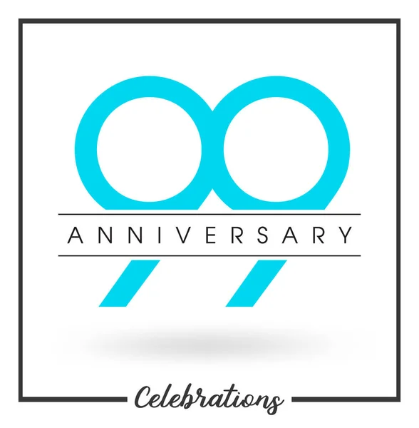 Anniversary emblems template design — Stock Vector