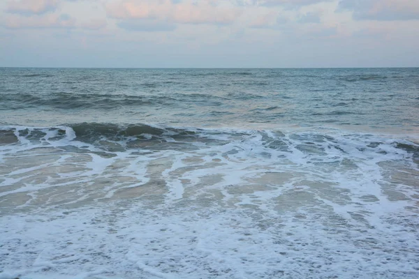 Wave & Sand beach bakgrund — Stockfoto