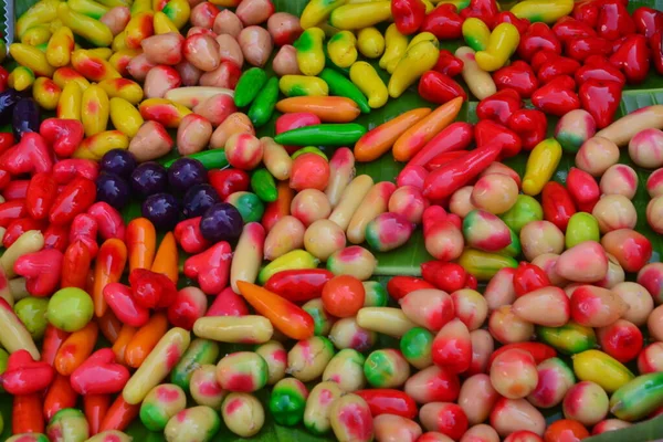 Fruit Shaped Mung Beans - Kanom Look Choup