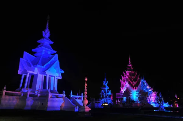 Wat Rong Khun Light Fest —  Fotos de Stock