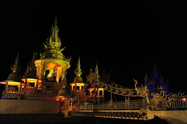 Wat Rong Khun Light Fest — Foto de Stock