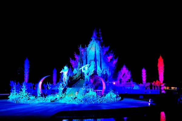 Festiwal Światła Wat Rong Khun — Zdjęcie stockowe