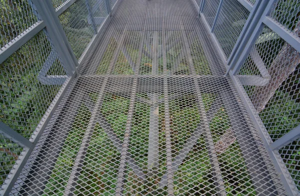 Структурная Лестница Выполнена Стали Заднем Плане — стоковое фото