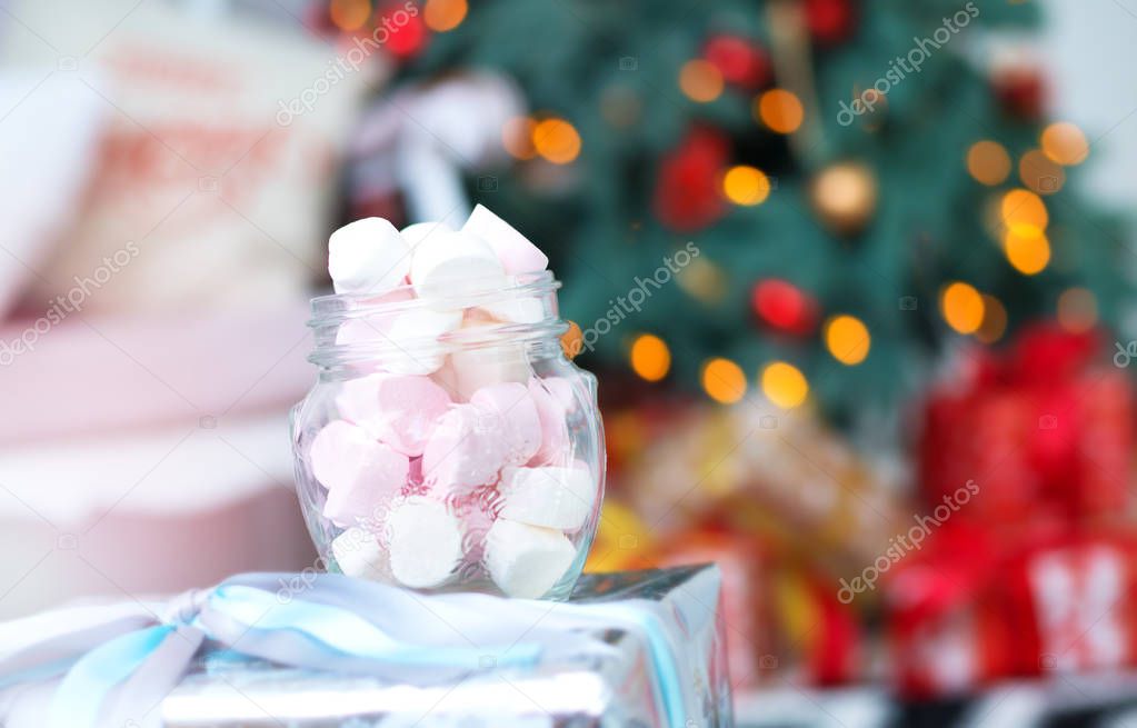 Marshmallow and Christmas tree