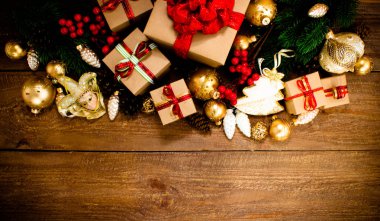 Noel veya yeni yıl arkaplanı