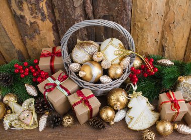 Noel veya yeni yıl arkaplanı