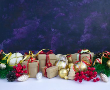 Noel veya yeni yıl arkaplanı