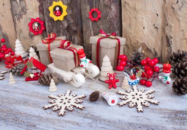 Noel veya yeni yıl arkaplanı