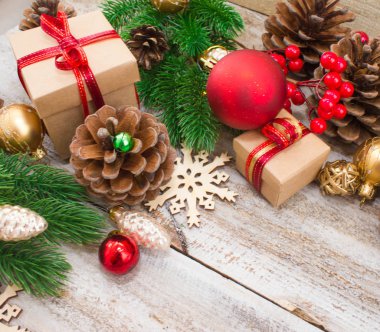 Noel veya yeni yıl arkaplanı