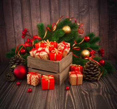 Noel veya yeni yıl arkaplanı