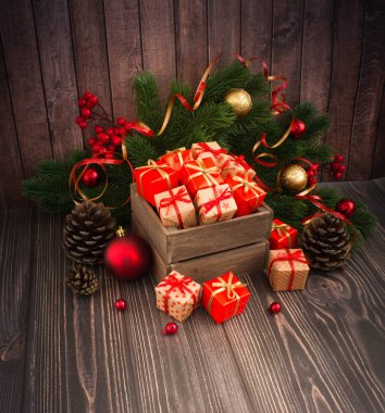 Noel veya yeni yıl arkaplanı