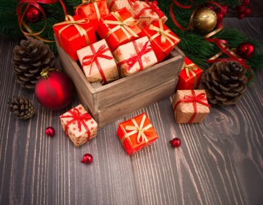 Noel veya yeni yıl arkaplanı