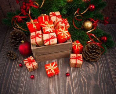 Noel veya yeni yıl arkaplanı