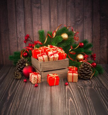 Noel veya yeni yıl arkaplanı