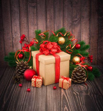 Noel veya yeni yıl arkaplanı