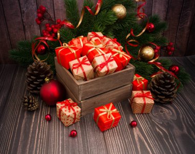 Noel veya yeni yıl arkaplanı