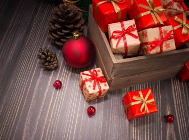 Noel veya yeni yıl arkaplanı